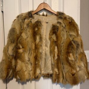 Elegant Michael Kors Faux Fur Jacket